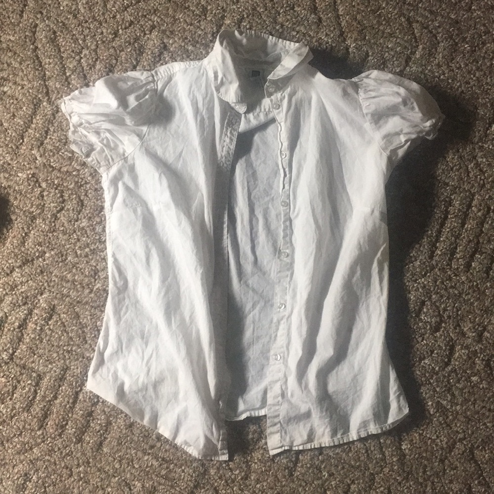 white button down
